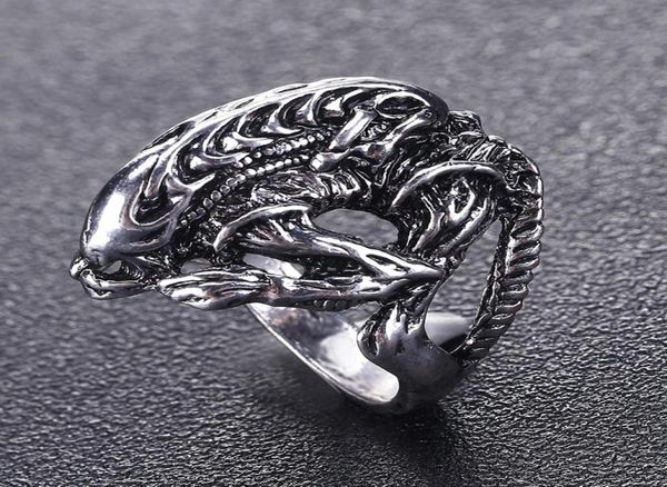 vendita AVP Alien Punk Ring Warrior Anelli Cool Jewelry Animal Skull Biker per uomini e donne7680066