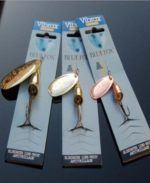 Spinner yem balıkçılık cazibesi kanca 6 boyutlu 3 renk tatlı su spinnerbaits VIB bıçakları metal jigler lures9072603