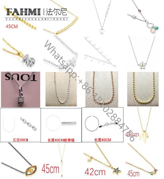 Fahmi2022 nuovissimo argento sterling 925 di fascia alta dal fascino delicato Fai da te Mrs Bear produttori di collane di moda diretti interi2461831