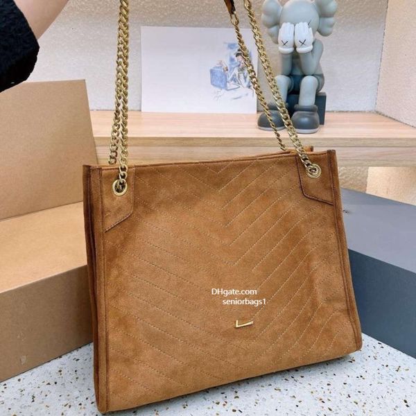 7A borsa niki borsa tote firmata grande borsa a tracolla in vera pelle scamosciata borsa a tracolla con motivo diamante borsa da donna borsa per la spesa moda con scatola