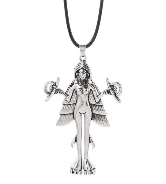 Colares pendentes Lilith Innana Ishtar Colar Demon Sigil Luciferiano Satânico Chain Occult Amulet Jewelry8911457