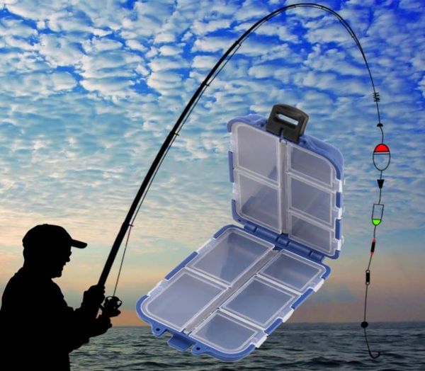 HS003 Nuovo 10 scomparti Custodia per pesca a mosca Richiamo per cucchiaio Gancio per esca Custodia per attrezzatura Accessori per la pesca Strumenti Whole9946178