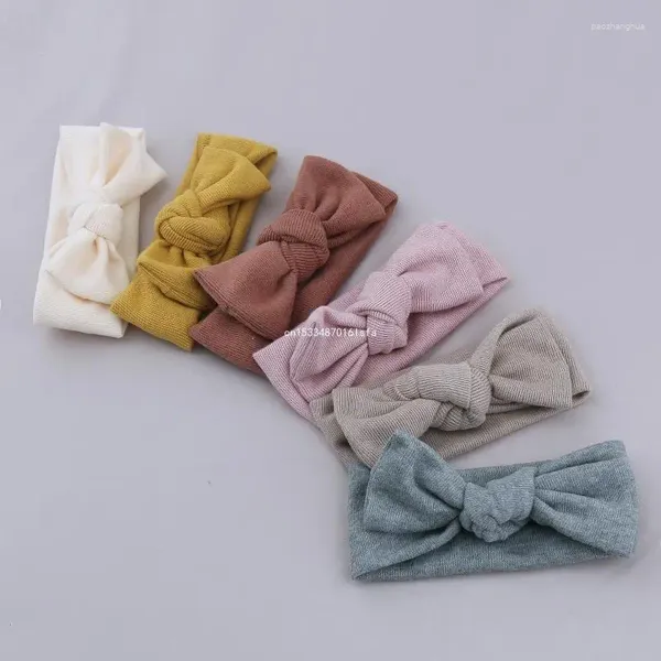 Acessórios de cabelo Bebê Meninas Adorável DIY Bow Hairband Elastic Headband Stretch Knot Bandanas Wide Turban Headwrap Princesa Dropship