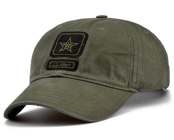 New US Army Cap Camo Berretto da baseball Uomo Camouflage Cappelli da baseball Snapback Bone Masculino Trucker Cap Pentagramma Papà Hat2149671