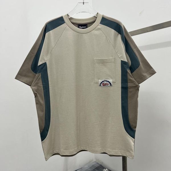 Erkek Tişörtleri Moda Markası T-Shirt Vintage Büyük Boy Yarım Kollu Nakış