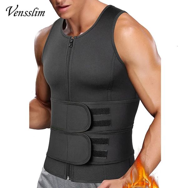 Vita pancia Shaper Uomo modellante allenamento sauna gilet doppia cintura maglione stretto petto top addominale panno dimagrante brucia grassi set fitness 231213