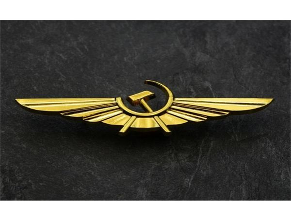 Emblema da União Soviética Aeroflot Russian Airlines Broches URSS Frota Russa Aviação Nacional Pino de metal civil 2010096078603