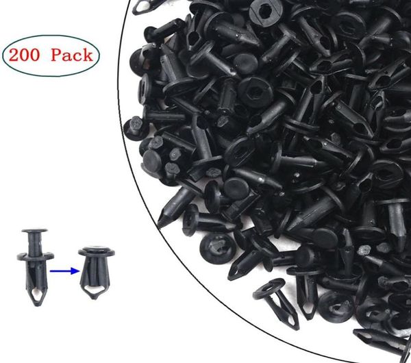 200pcs 8mm naylon tampon bağlantı elemanı çamurluk klipsli gövde perçin atv parçaları otomotiv mobilya montaj genişleme vidaları kit klips1943067