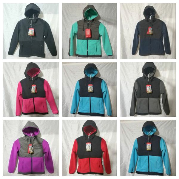 Moda crianças roupas designer hoodies inverno esqui para baixo meninas casual regular à prova de vento softshell jaquetas de lã casacos ao ar livre sólido retalhos rosto casaco 2-11 ano