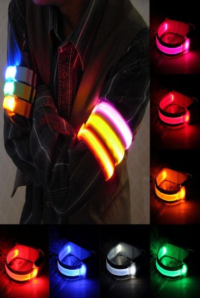 LED-Armbänder, Beleuchtungsarmbänder, Beinsicherheitsbänder für Radfahren, Skaten, Party-Shooting, 7 Farben 6367922