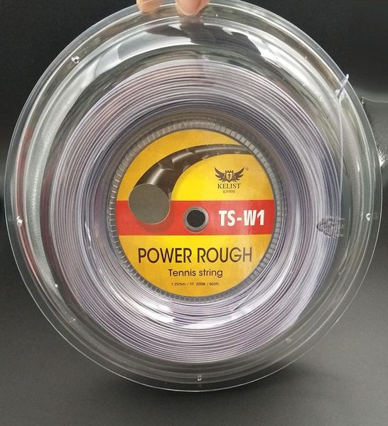 LUXILON Qualità Alu power ruvida Marca Kelist Corda da tennis 200 m poliestere 660 piedi Colore grigio5837498