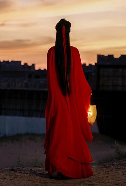 Этническая одежда женское платье ханьфу китайский традиционный танец женский косплей костюм летний красный для больших размеров 5XL 231212