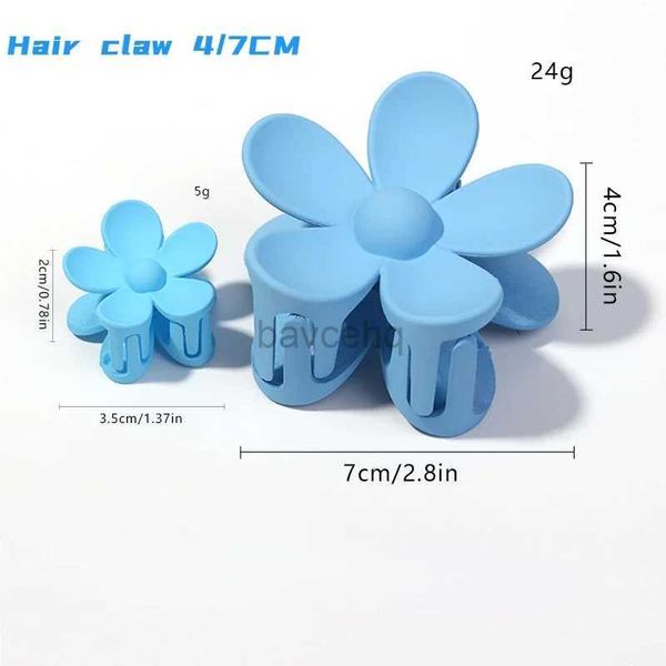 Clamps 3.5/7cm Fashion Flower Claw Clip for Women Girls Sweet Hair Claw Hair Clamps Hair Clip Crab Headband Clip Fresh Hair Accessories zln231213