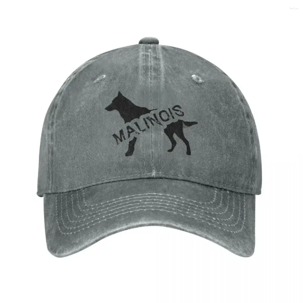 Ball Caps Malinois Serin Köpek Beyzbol Kapağı Madişi Vintage Sıkıntılı Pamuklu Baba Şapka UNISEX DIŞ AKTİVARLARI