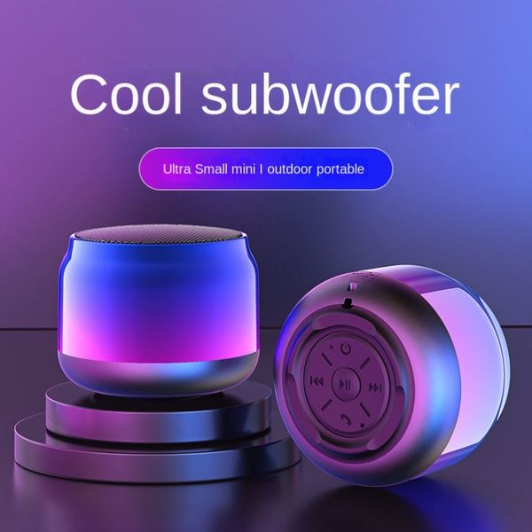 Nuovo altoparlante Bluetooth colorato Popolare altoparlante Bluetooth wireless TWS Mini regalo audio cannone in metallo di kimistore