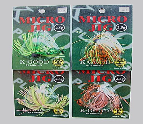 3g Jigs Gonna in silicone Esca Esche da pesca Attrezzatura da pesca Gancio per testa di piombo Colori multipli4276260