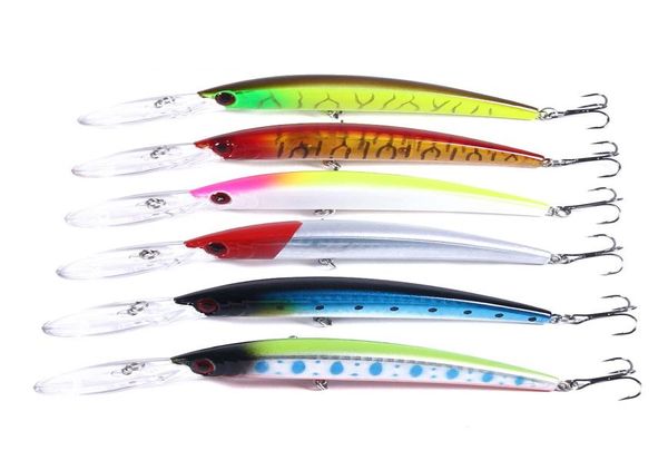 Novo longo tougn minnow isca de pesca a laser 15g 15cm 3d olhos suspender swimbats alice boca isca1344373