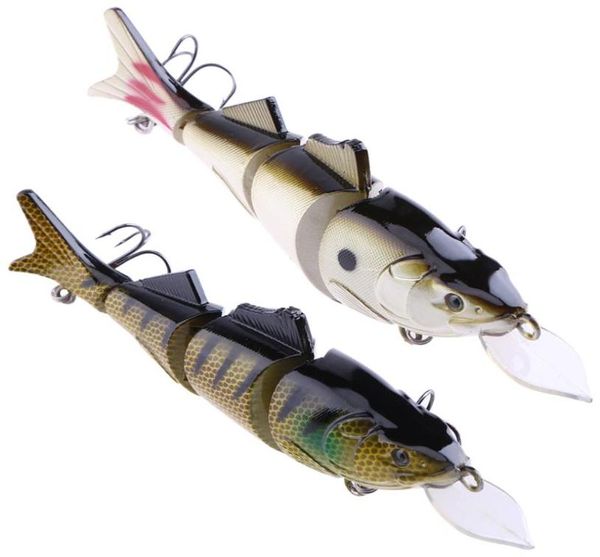 1pc 39g 17cm Pesca dei pesci Minnow 4 segmenti Grandi esche finte Crankbait 3D Eye Esche da pesca artificiali Lure Tackle Pesca5605965