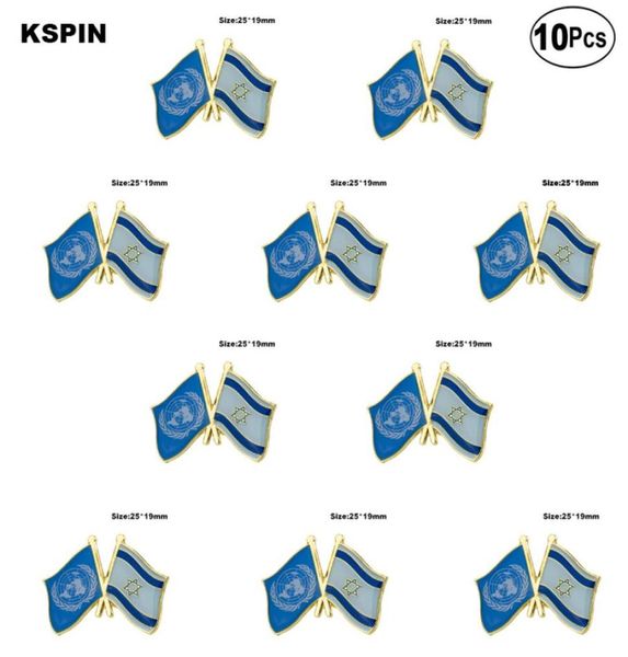 Distintivo della bandiera dell'amicizia delle Nazioni Unite per Israele Spilla da bavero Spilla per spille Distintivi6110168