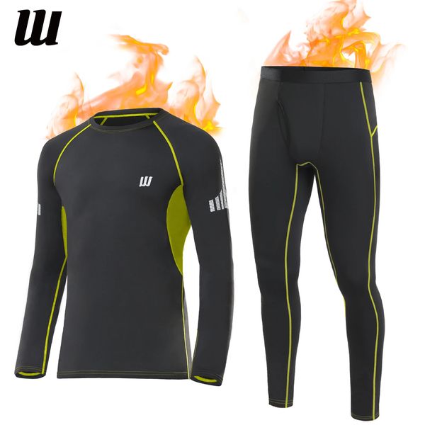 Herren-Thermo-Unterwäsche-Set, Sport, atmungsaktiv, Basisschicht-Anzug, lange Unterhosen, Ärmel, Winter, Oberteil, Unterteil, für Training, Skifahren, 231212