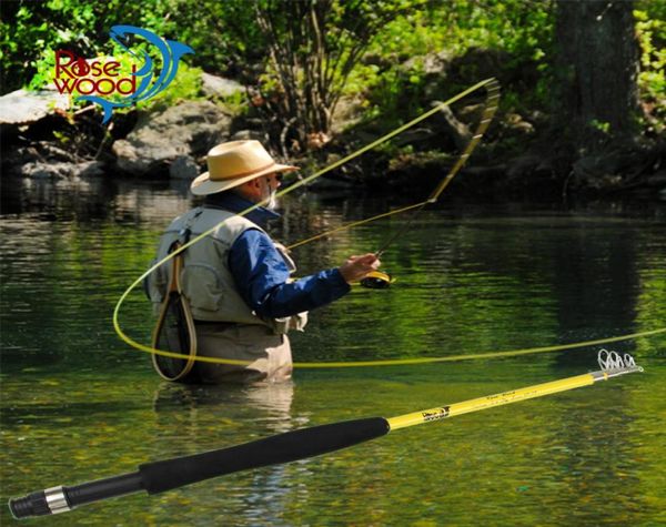 Nova vara de pesca com mosca telescópica portátil 60396quot 3 viajante mini vara de pesca com mosca fibra de vidro 5 seg projetado nos EUA feito in9646831