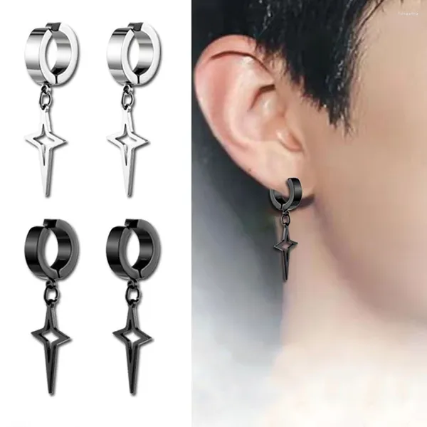 Rücken Ohrringe Punk Ohrclip Hoop Edelstahl Kein Piercing Schnalle Rock Damen Auf Herren Unisex 1 STÜCK