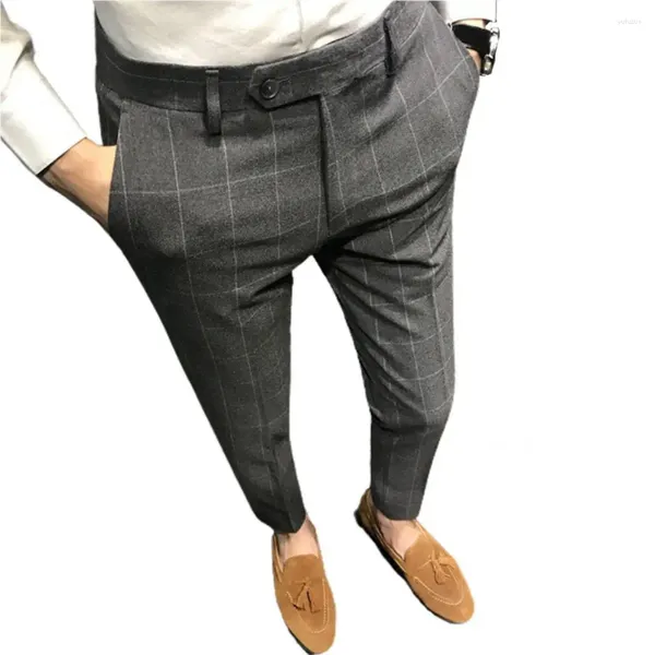 Abiti da uomo Pantaloni da uomo eleganti Pantaloni da completo slim antirughe Business