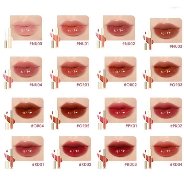 Lipgloss, glänzender Lippenstift, feuchtigkeitsspendender Lipgloss, wasserfest, dauerhafter Glasurfleck-Tropfen