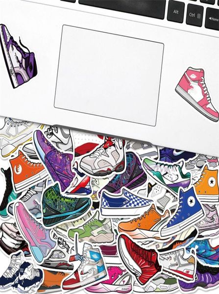 50 pezzi adesivi per scarpe da ginnastica per bottiglia d'acqua adesivi per pallacanestro adesivi per graffiti per bagagli fai da te laptop skateboard moto Bi8720699
