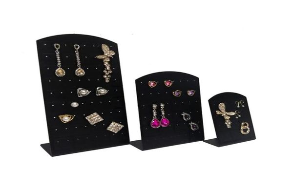 Exibição de jóias 5 pçsset brincos suporte acrílico 12 24 36 pares brinco rack caixa de jóias storage60928618146289