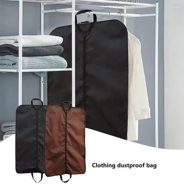 Sacos de armazenamento Saco de transporte de roupas de viagem com alças Capa de terno de alça dupla design Oxford pano protetor para