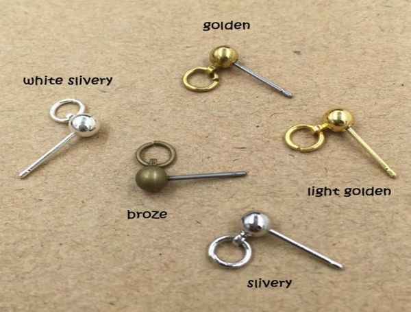 413mm küpeler kanca tabanı arka tıpalar klips mücevher yapımı DIY aksesuarları sliverygoldenbrozeetc boncuk tasarım129901