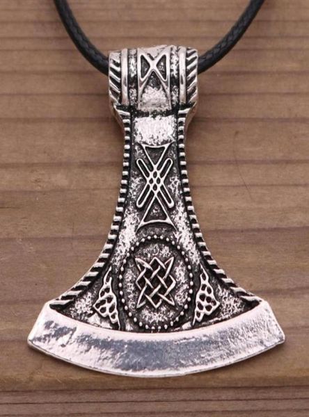 Slawische Perun-Axt-Stern von Russland Svarog-Symbol Wikinger-Krieger-Axt-Schutz-Amulett-Halskette Männer heidnischer Schmuck6853665