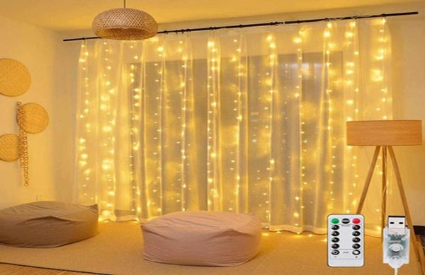 Decorazione per feste 3m LED Tenda String Light Ghirlanda 1st 1 2 3 18 21st 30 40 Year Happy Birthday Decorazioni Adult Kids Boy Girl B7225361