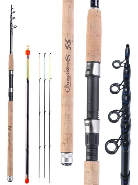 Intrattenimento Pesca sportiva Pesca s Sougayilang L H Power Feeder Canna da pesca Spinning 6 sezioni Canna da viaggio in fibra di carbonio 30 38480777