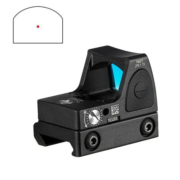 Тактический коллиматорный прицел Trijicon RMR с красной точкой, регулируемый точечный мини-пистолет 3,25 МОА, оптика подходит для 20-миллиметровой планки Weaver для охоты, страйкбола