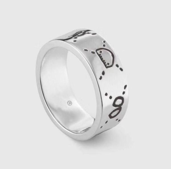 Mode 925 Sterling Silber Schädel Ringe Anelli Bague für Männer und Frauen Party Versprechen Schmuck Liebhaber Geschenk mit Box NR7632184