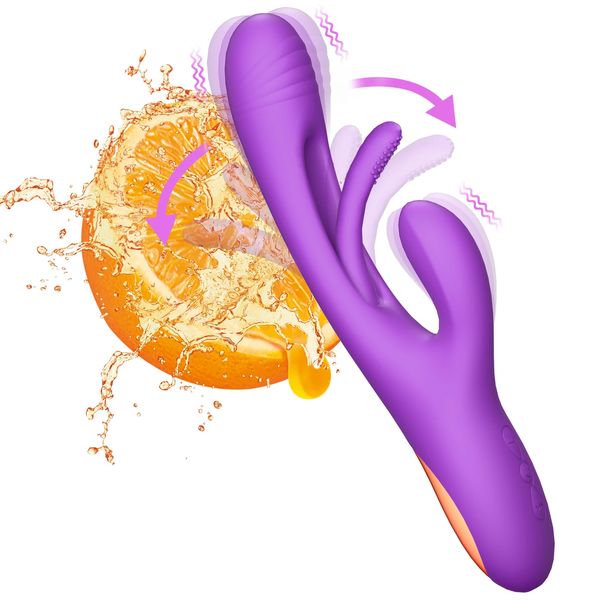 Vibratörler Tavşan Tapma Gspot Desen Dişi Klitoral Stimülatör için Vibratör Güçlü 21 Mod Seks Oyuncak Yanlış Penis Ürünleri Yetişkinler 231213