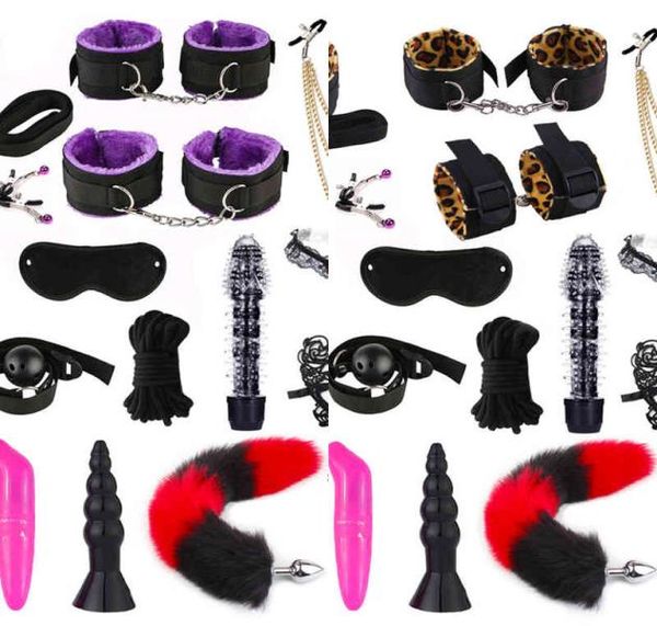 NXY Spiele für Erwachsene, Sexspielzeug für Paare, exotische Accessoires, Nylonbündel, sexy Unterwäsche, Handschellen, Peitschen, Analplugs, weibliche Kugelvibratoren2076384