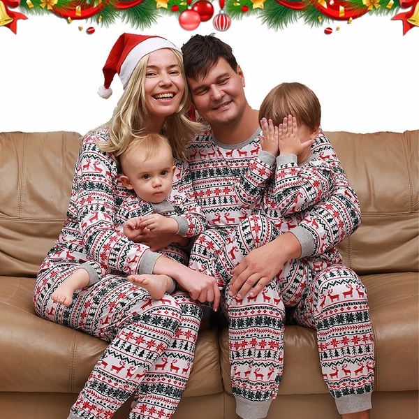 Passende Familien-Outfits, Familien-Weihnachtspyjamas, passendes Kleidungsset, Weihnachten, für Erwachsene, Vater, Mutter, Kinder, Nachtwäsche für Sohn und Tochter, Pyjama-Outfit 231212