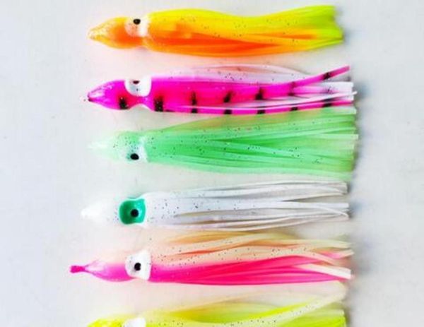 Esche Esche Pesca Sportiva All'aperto Esca Morbida Calamari Polpo Gonna Rigs Sabiki Lunghezza 9 Cm Ganci o Borsa Rig Consegna Drop 2021 L9Ny36817552