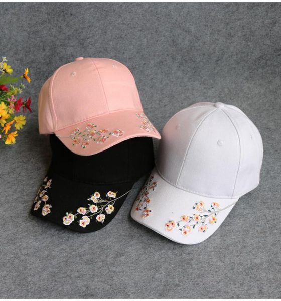 Boné de beisebol bordado topee flor de ameixa chapéu de beisebol snapback hat6688123