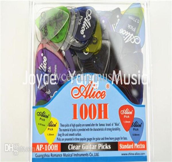 100pcs çok Alice AP100H Açık Şeffaf Akustik Elektro Gitar Orijinal Paket Standart Ptrectrums6377973