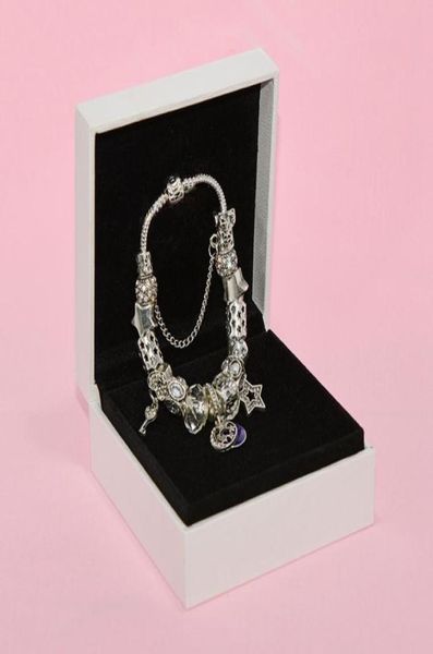 Bracciale Charm Classic Faiy Stars Bracciale in perline bianca per P per gioielli con scatola originale Gift di compleanno di alta qualità1841838