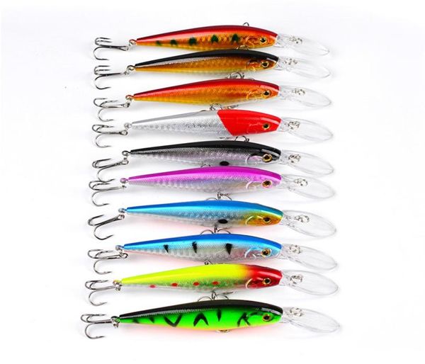 Top walleye Crankbaits Lago Iscas de pesca 115 cm 105g Minnow Plástico duro Isca carpa Pike Salmon Lure4491419