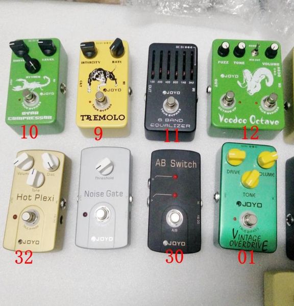 4 Modeller Klasik Gitar Etkisi Pedalını Seç Pedallar Bozulma Overdrive Gecikme Echo Reverb Korosu Flanger WAH Volum3946240