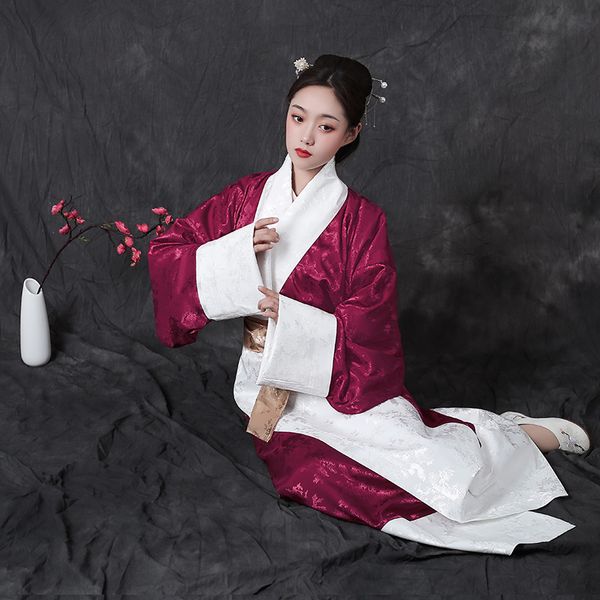 Ma Wangdui Quxu Robe Restaurierung Kleid Altes China Han-Dynastie Stil Traditionelle Hanfu Chinesischer Trend Kreuzhalskleid Kleidung