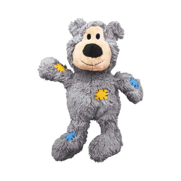 Brinquedos para cães mastiga KONG - Urso de nós selvagens - Cordas com nós internos e recheio mínimo para menos bagunça Cores sortidas 231212