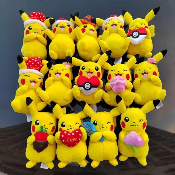 Großhandel 20 cm verschiedene Arten von niedlichen Pika-Plüschtieren, Mädchen-Schlafkissen-Puppe, Geburtstagsgeschenk