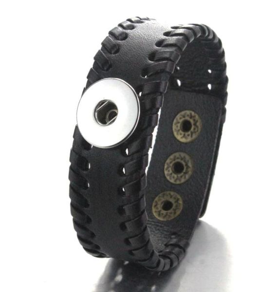 Кожаные браслеты Boom Life 23 см, подходят для ювелирных изделий с кнопками 18 мм, винтажный богемный браслет для женщин, подвески из искусственной кожи 0401181346433